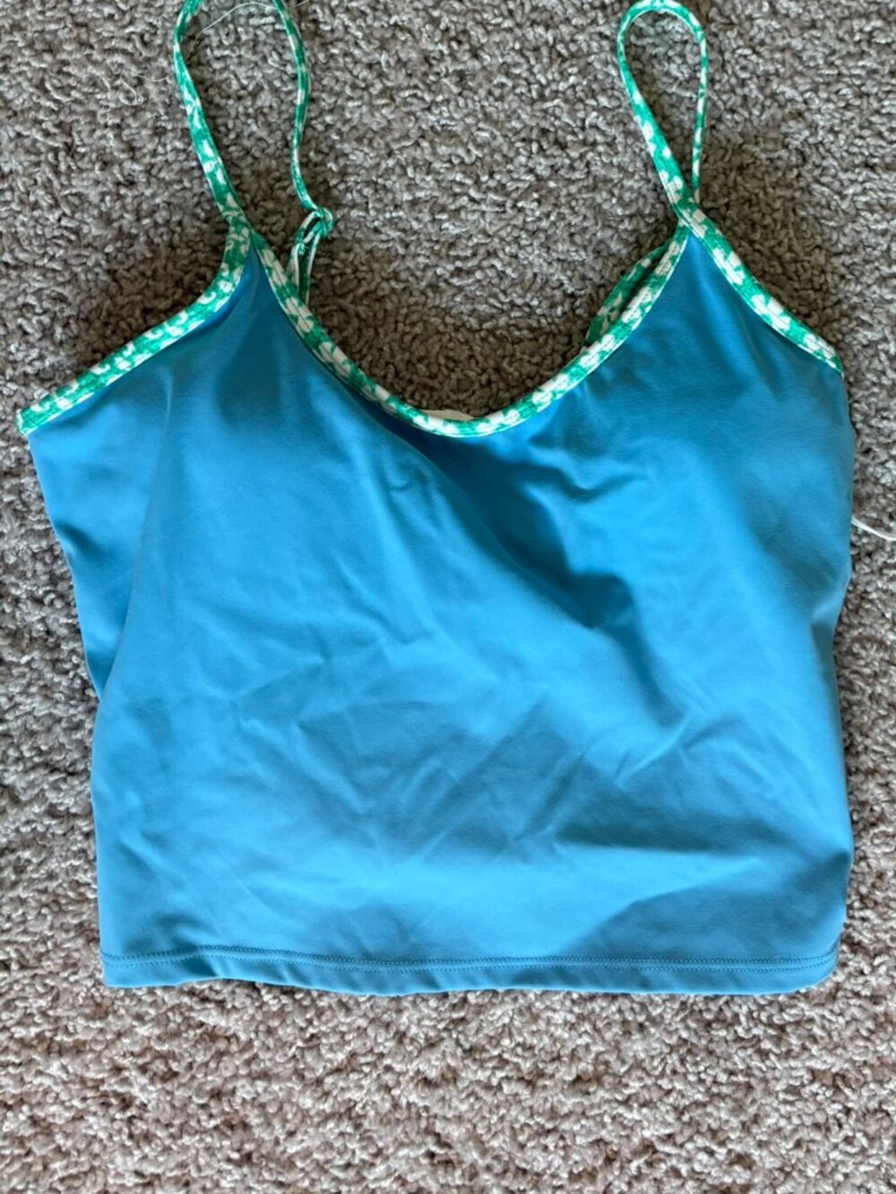 Roller Rabbit Blue Floral Strap Tank Top XS NWT
